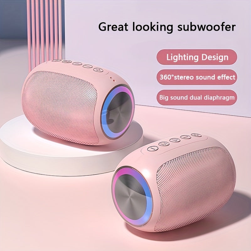 FEOUBEAK Ultimate Sound Experience: 15W Wireless Speaker Speaker, Portable Stereo, Home Subwoofer, Large Volume Outdoor Desktop Computer Mini Speaker
