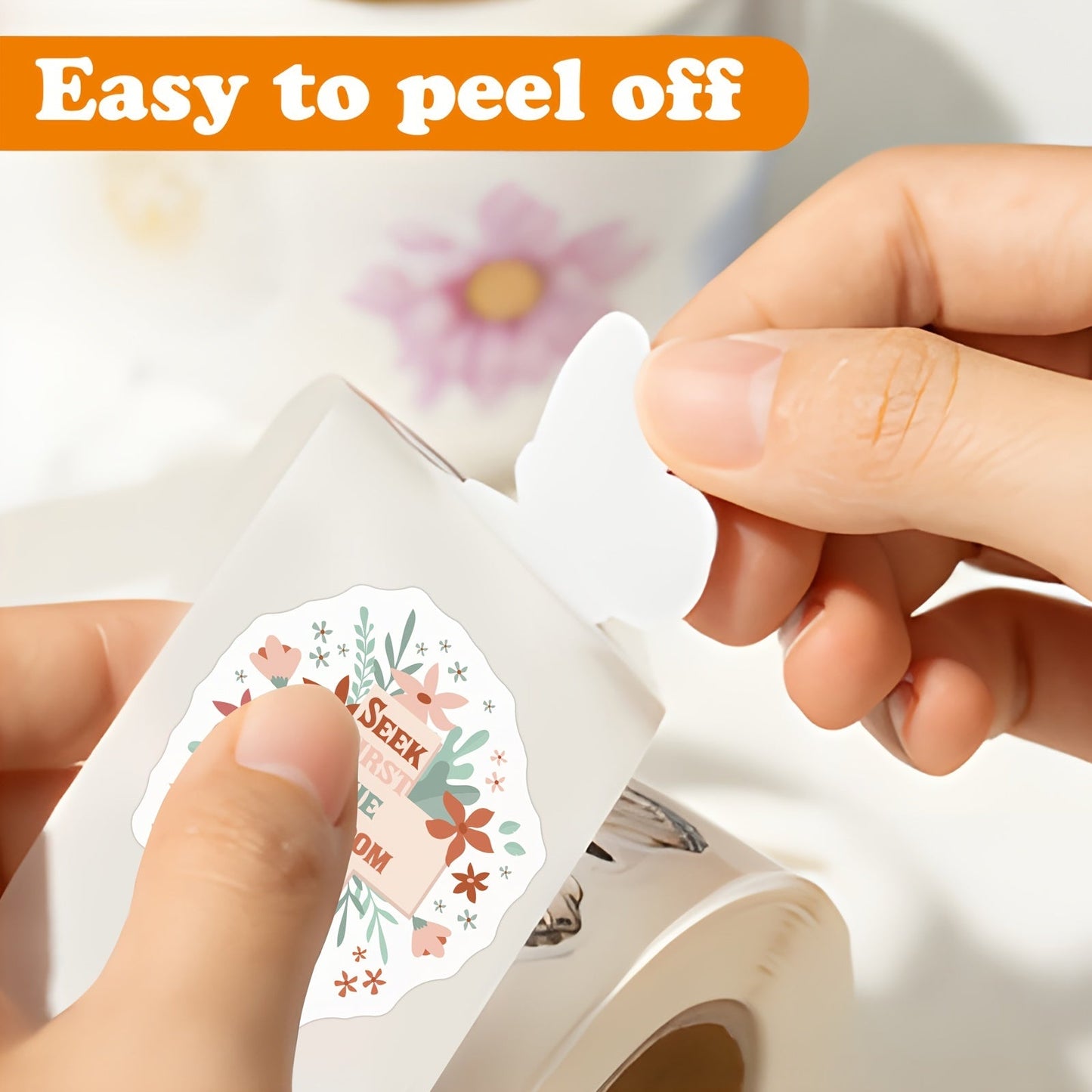 500pcs Inspirational Verse Faith Stickers Roll