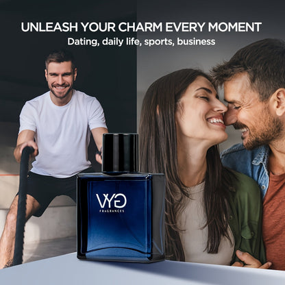Long-lasting Eau de Toilette Cologne Spray: Fresh and Natural Classic Summer Beach Fragrance