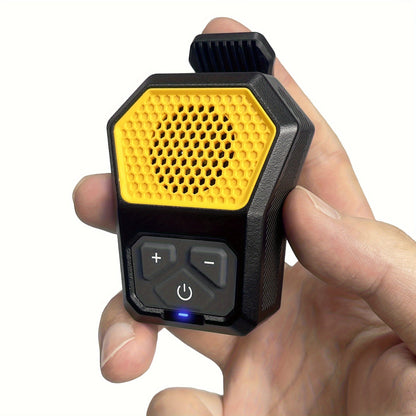 Mini SoundBite - Portable Clip-on Speaker with Built-in Microphone for Hands-free Music and Calls, Long-Lasting 12-Hour Battery Life