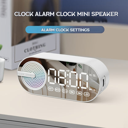 Dual speaker wireless clock speaker, subwoofer 3D Surround Sound, no sense of delay does not card, super-durable