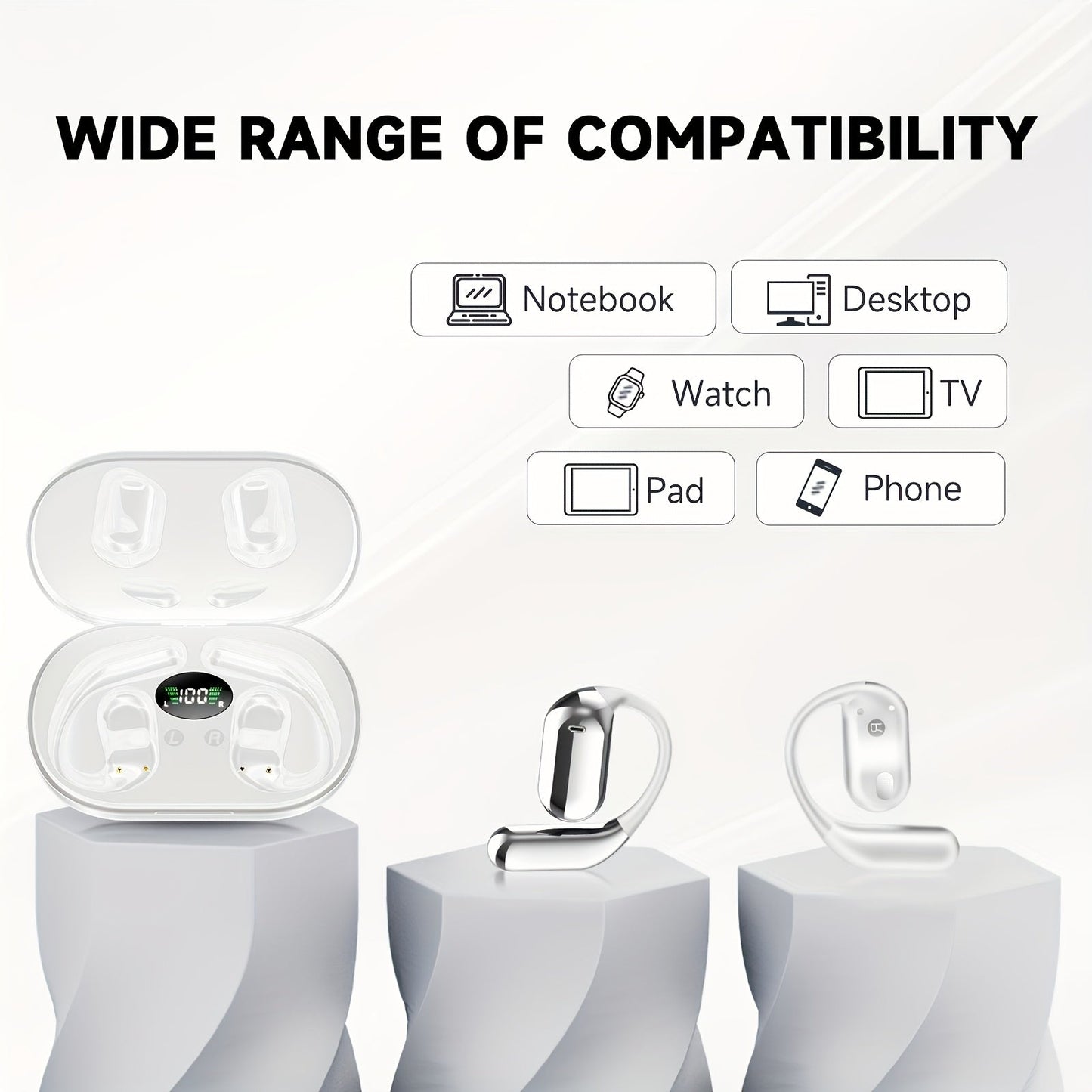 Faxoimu Wireless Earbuds with Bone Conduction
