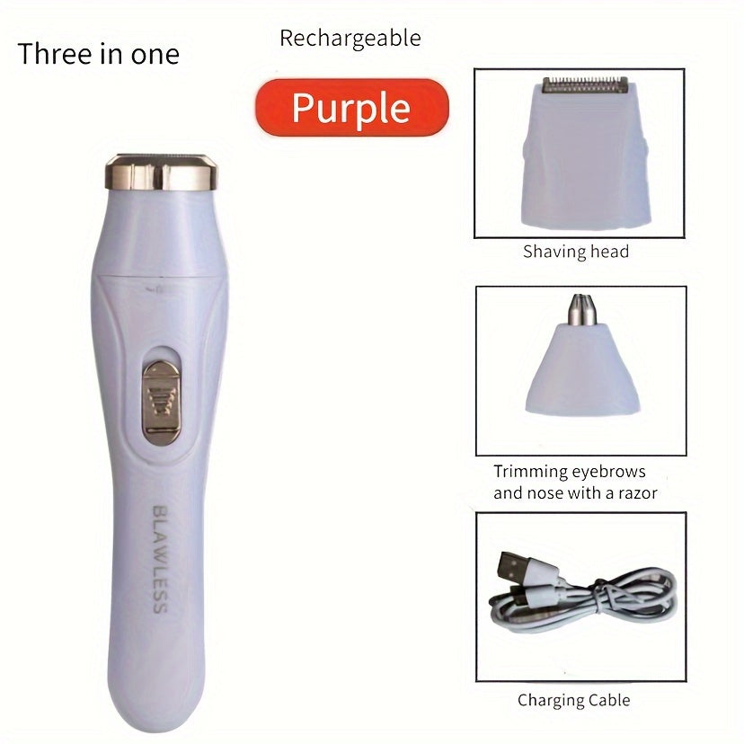 3-in-1 Electric Hair Removal Kit For Women