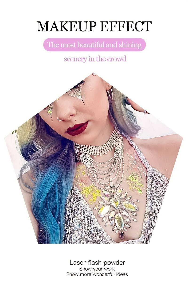 Mermaid Sequins Body Glitter Gel Make Up