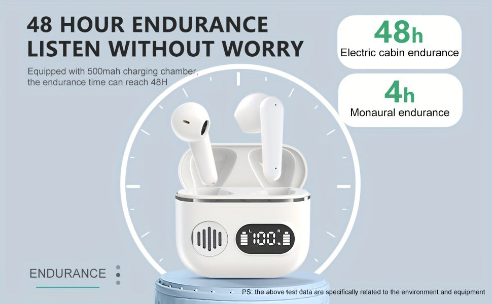 40H Long-Lasting Wireless Earbuds