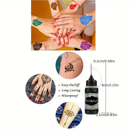 Temporary Tattoo Ink And Stencils