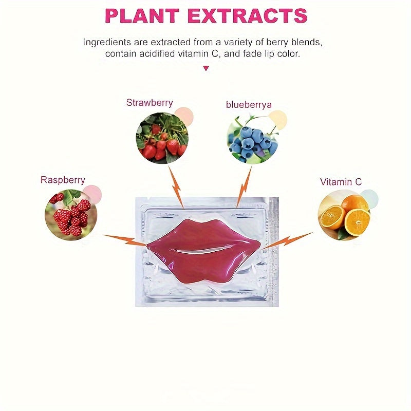 Plumping Pink Crystal Lip Mask Patches