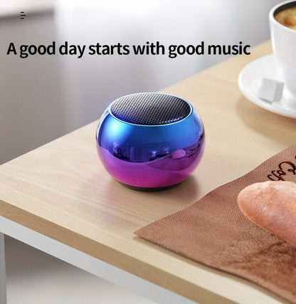 Small Steel Cannon: Portable Music Player Mini M3 Wireless Speaker with Subwoofer for HD Surround Sound