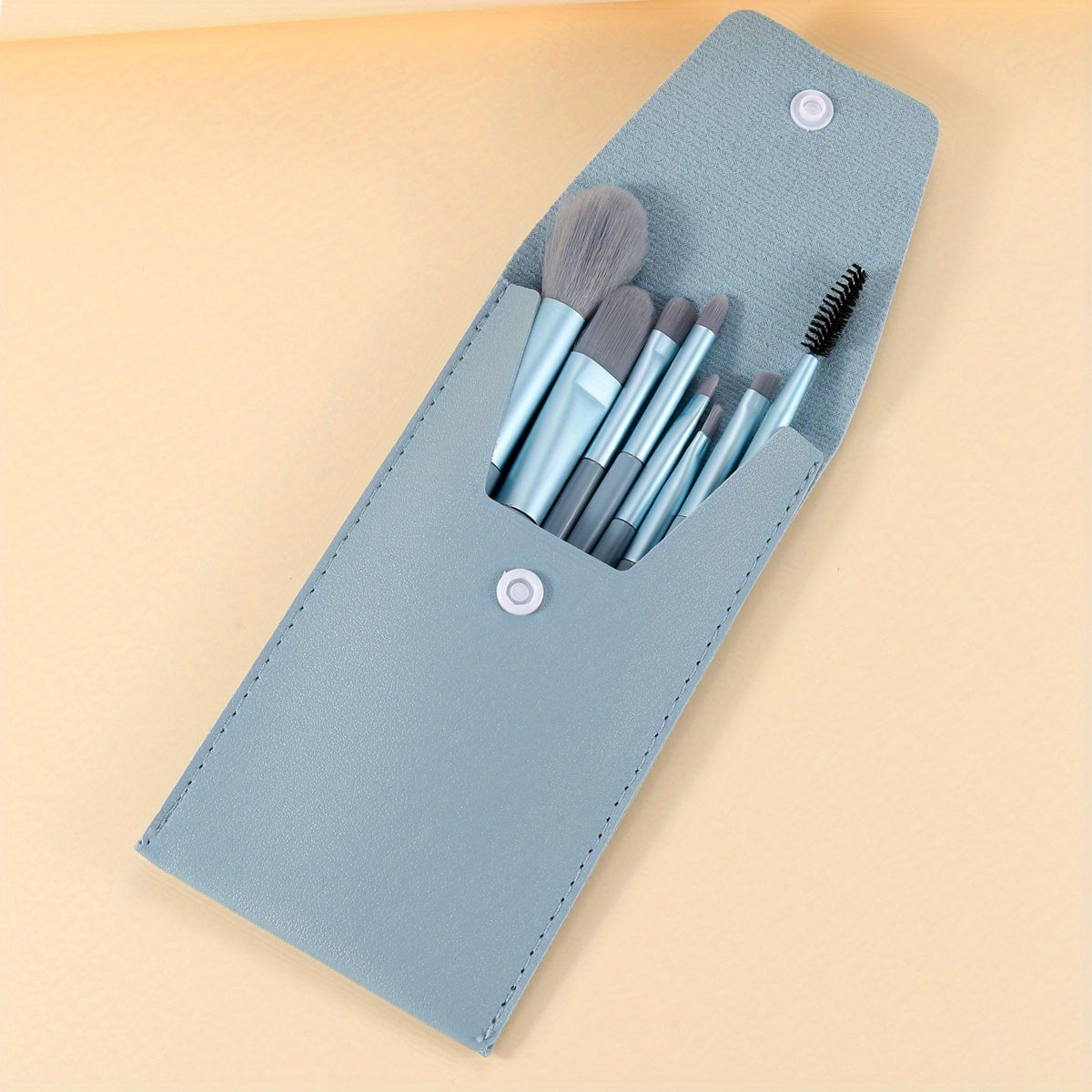 Portable Mini Makeup Brush Set with Storage Bag 8pcs