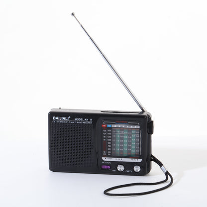 KK-9 Portable Pocket Radio - Personal Radios with Loud Speaker, Headphone Jack, 2AA Battery Operated, AM FM SW1-7 Bands