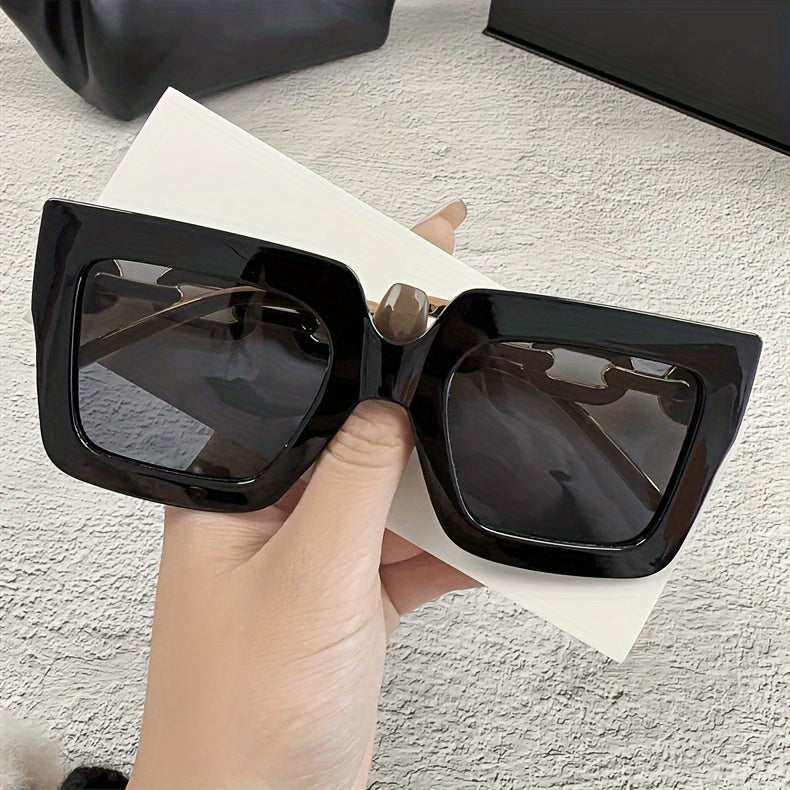 Luxury Oversized Square Fashion Glasses 2pcs