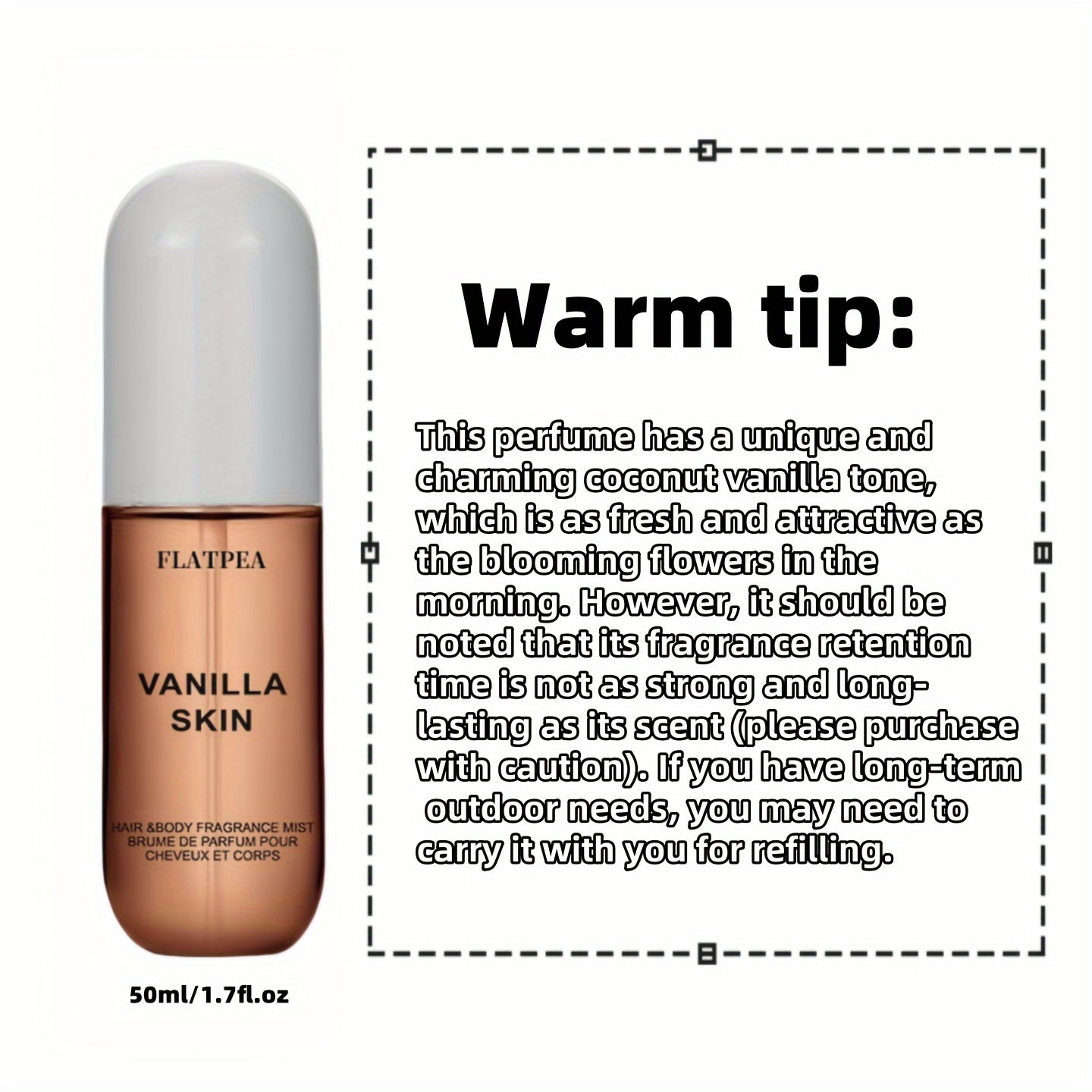 Vanilla Bliss Eau De Parfum for Women - Coconut 1.69oz