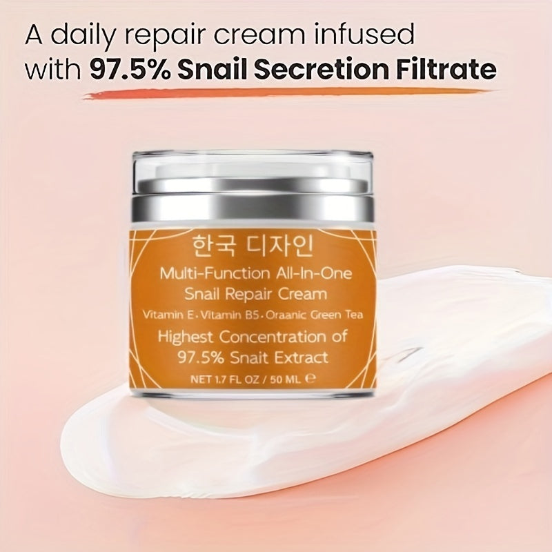 Korean Skincare 97. 5% Snail Mucin Moisturizer - Snail Repair Cream 50ml