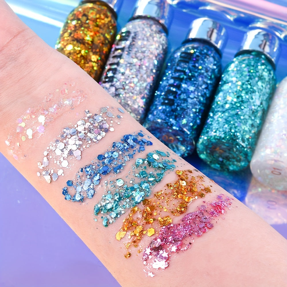 Long Lasting Mermaid Sequins Body Glitter Gel