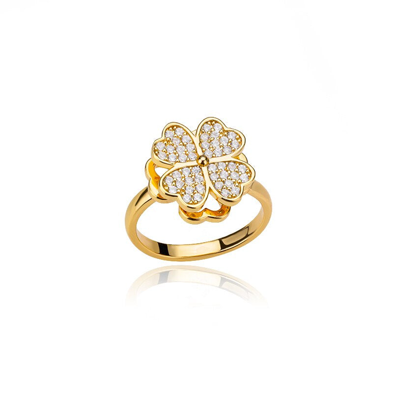 Calming Clover Fidget Ring