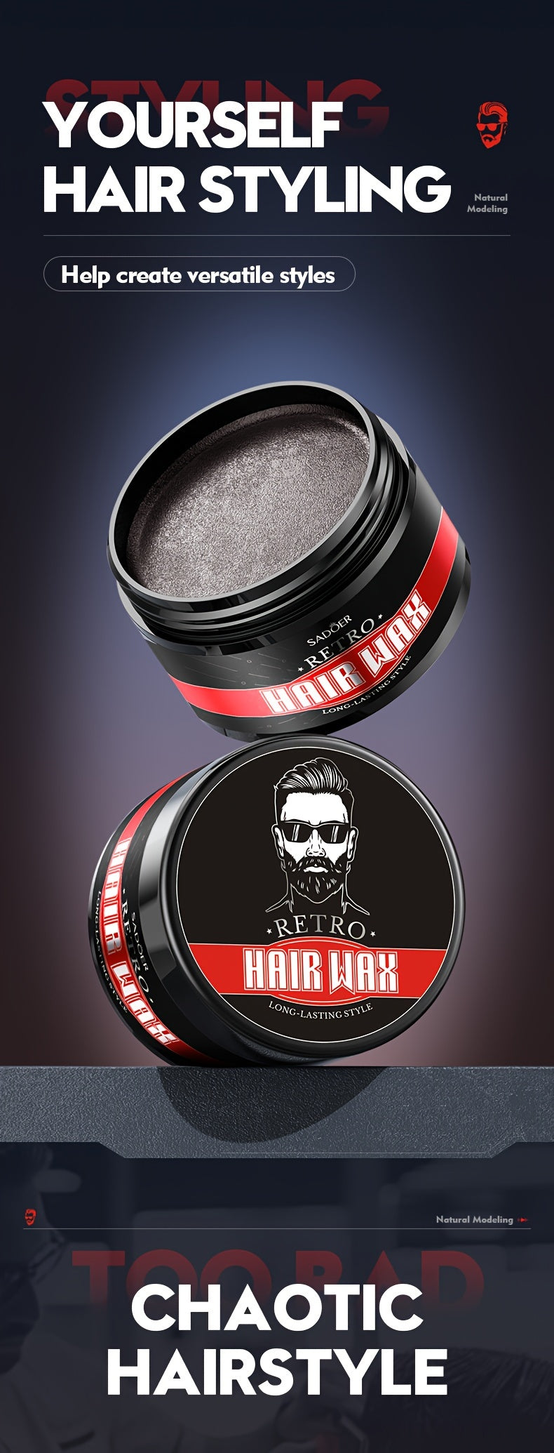 100g Retro Hair Wax For Men