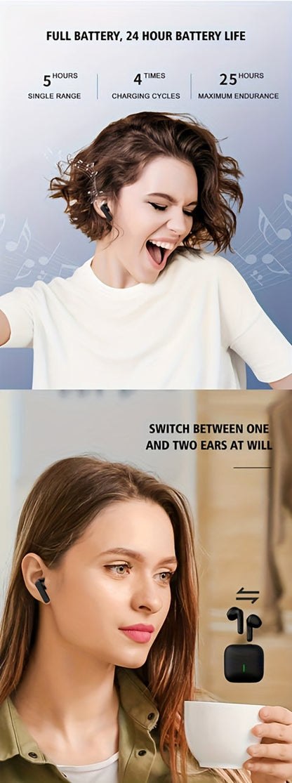 Wireless Sports Earbuds with Noise-Cancelling Mic