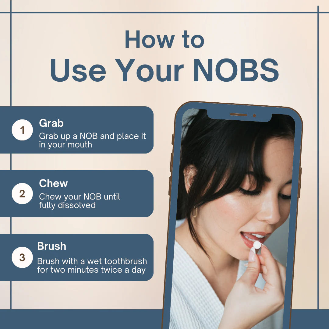 [$13 OFF] || NOBS Toothpaste Tablets - Low in Stock