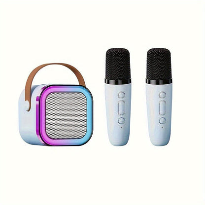 Speaker With Microphone Set, Home Karaoke Machine, Portable Handheld Karaoke Mics Speaker Machine For Adults