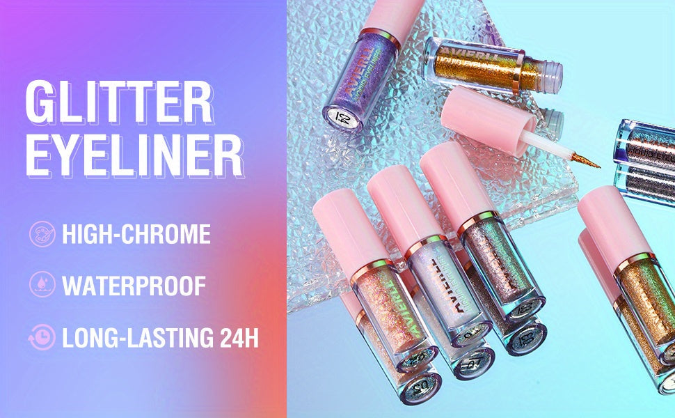 Vibrant Glitter Liquid Eyeliner Pen