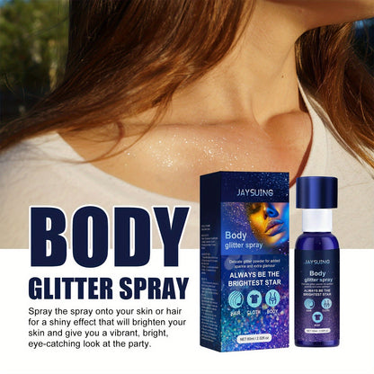 Facial, Body, Collarbone Hair Highlight Glitter Spray