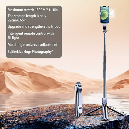Capture Perfect Selfies Anywhere: Extendable Tripod Stand With Wireless Remote For IPhone