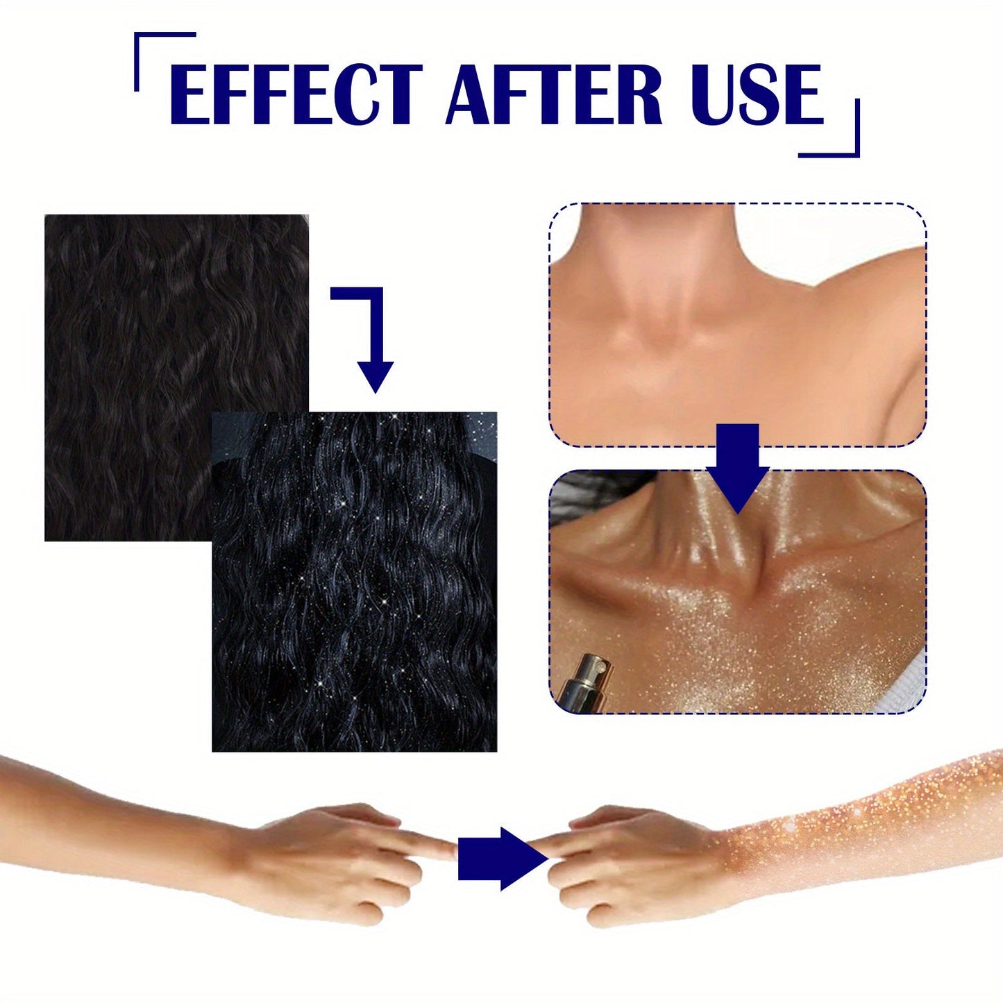 1PCS Glitter Spray Shimmer Silver
