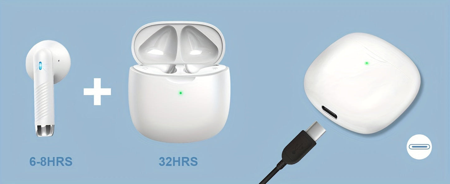 Wireless 5.3 Earphones With Noise Cancelling Microphone