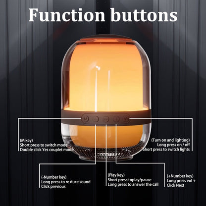Creative Mini Speaker, Wireless Connection Speaker, Portable Square Speaker, Home Gathering Speaker, RGB Flow Light Effect Speaker