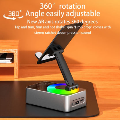 4-In-1 Wireless 360° Rotating Phone Speaker Stand, Hands-Free Audio, Portable Music