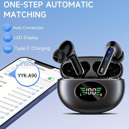 Wireless Earbuds In-Ear With Noise Cancelling Mic