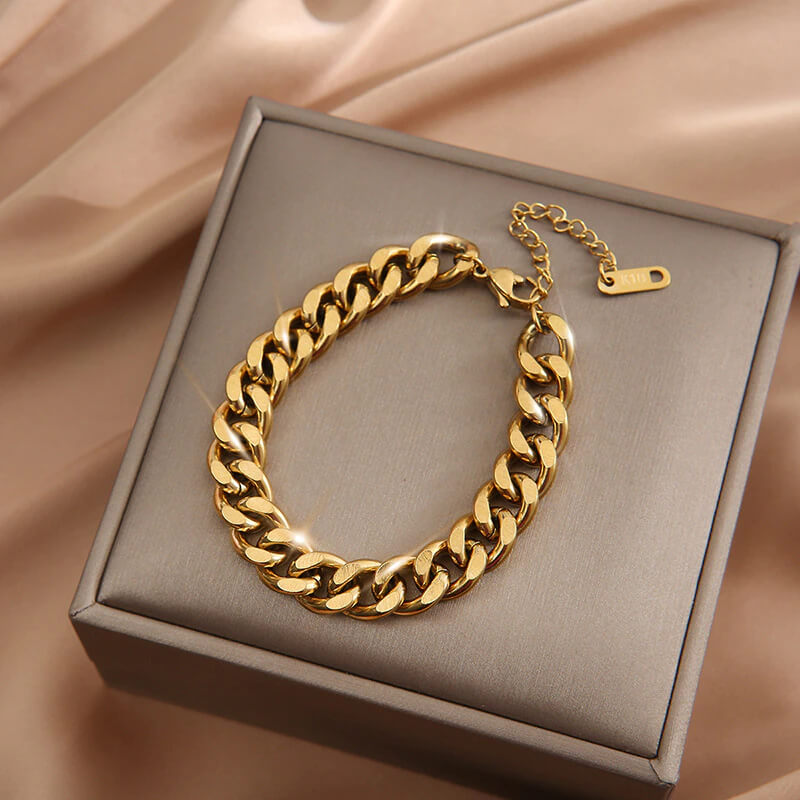 I am Bold Golden Chain Bracelet
