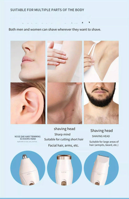 3-in-1 Electric Hair Removal Kit For Women