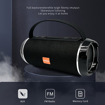 Wireless Bass Speaker Portable Wireless Cube Speaker - Stereo Ultra Bass Music Player With USB/TF/FM Radio
