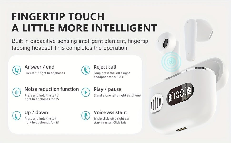 40H Long-Lasting Wireless Earbuds