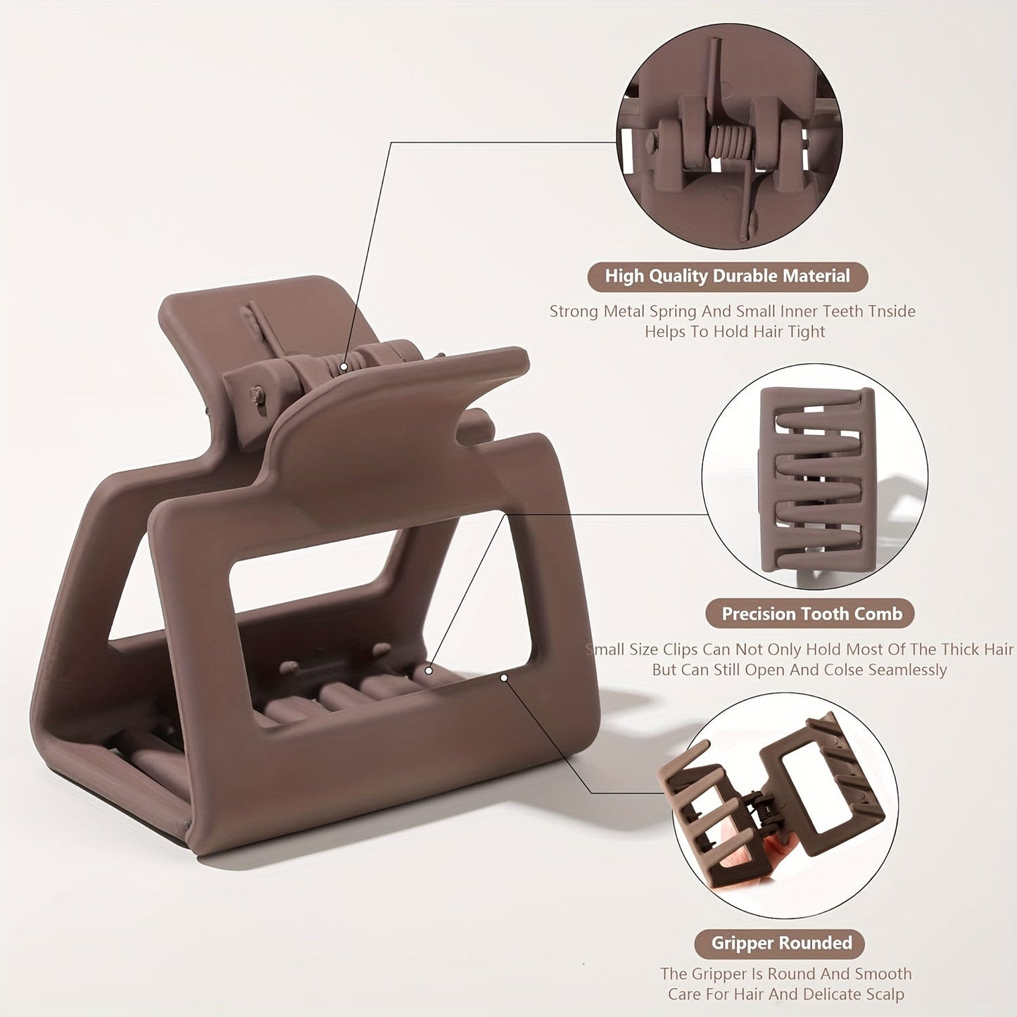 8pcs Small Hair Claw Clips