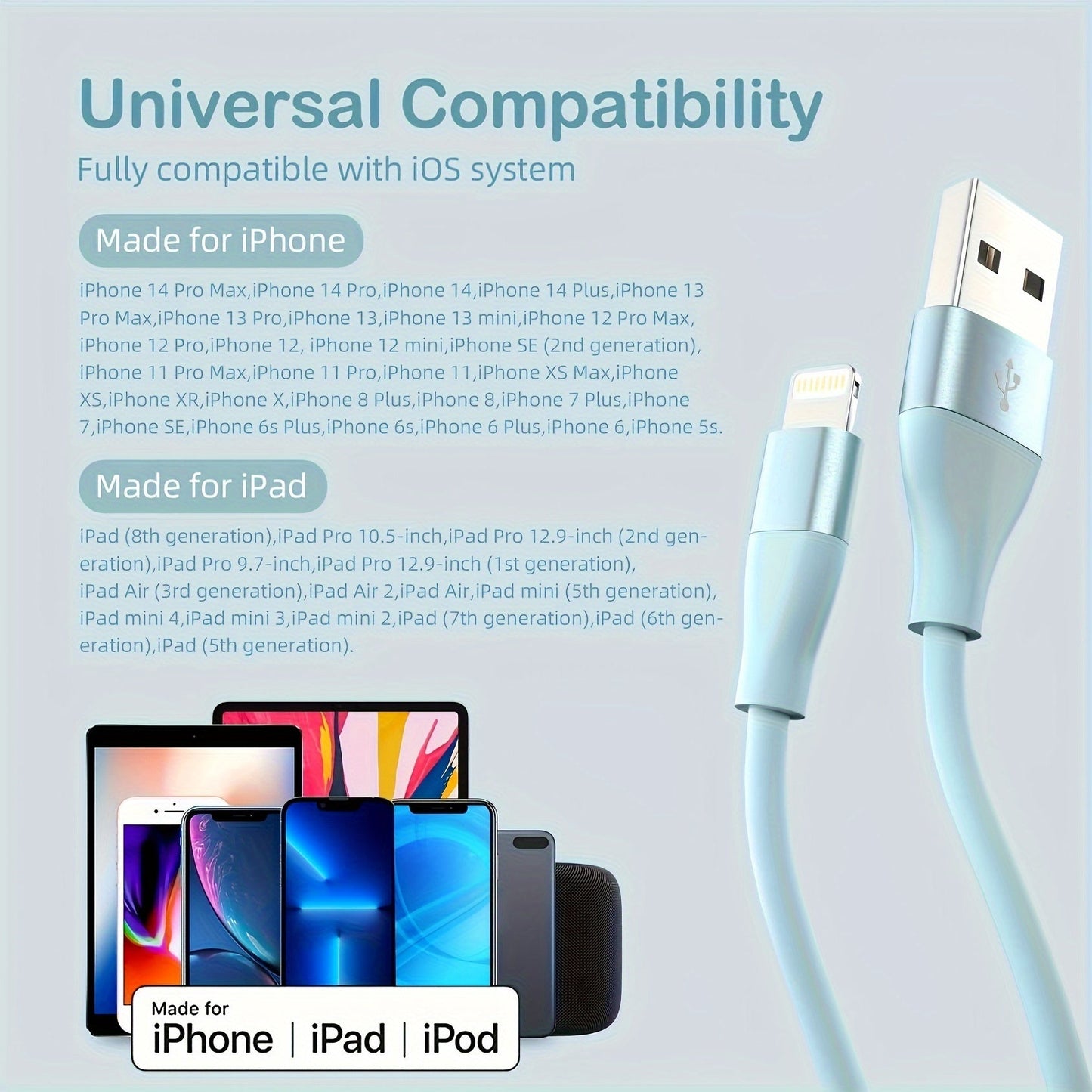 MFi Certified Fast Charging Lightning Cable