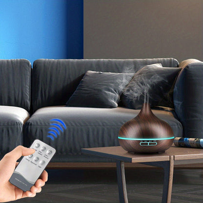 USB-Powered 18.6Oz Essential Oil Diffuser with Remote Control