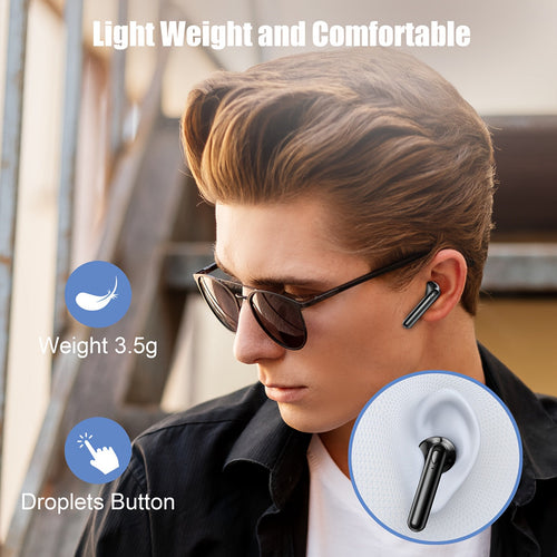 40H Playtime Wireless Earbuds with 5.3 Bass Stereo