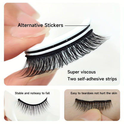Glue Free Reusable Self Adhesive False Eyelashes