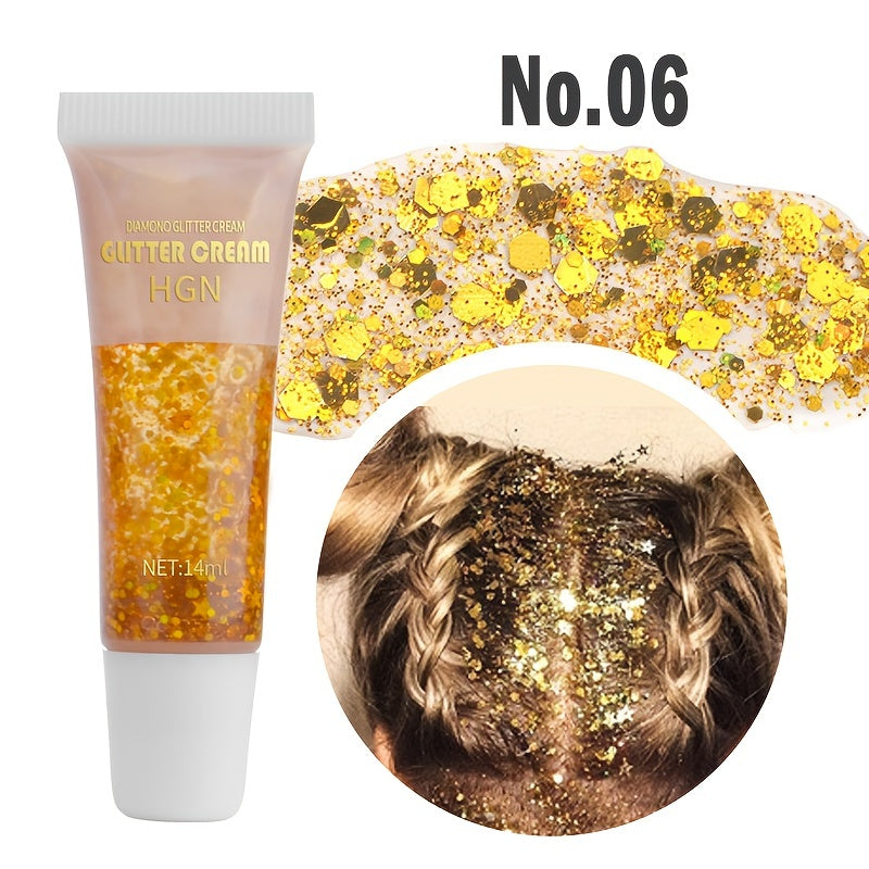 Mermaid Sequins Body Glitter Gel Make Up