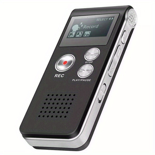1pc Digital Voice Recorder - 8GB Mini Audio Recorder with MP3 Player Compatibility, One-Click Recording, 20 Hours Playtime, Built-in Microphone