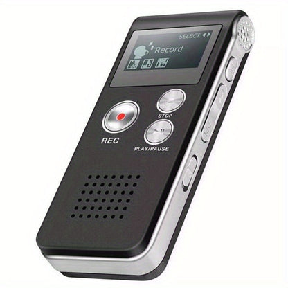 1pc Digital Voice Recorder - 8GB Mini Audio Recorder with MP3 Player Compatibility, One-Click Recording, 20 Hours Playtime, Built-in Microphone