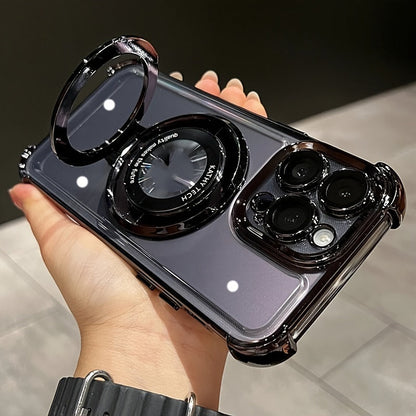 Luxury Wireless Charging Magnetic Ring Bracket Case