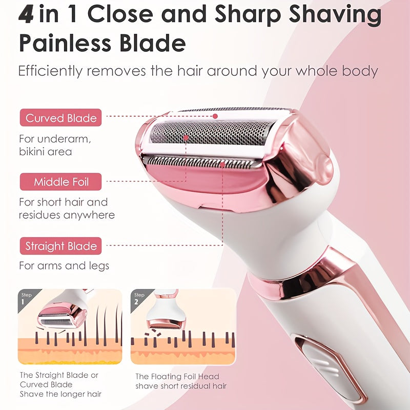 4 In 1 Women's Electric Hair Remover