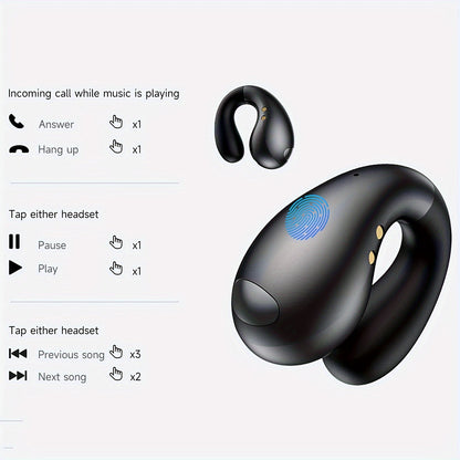 Advanced Open Ear Clip Wireless Earbuds