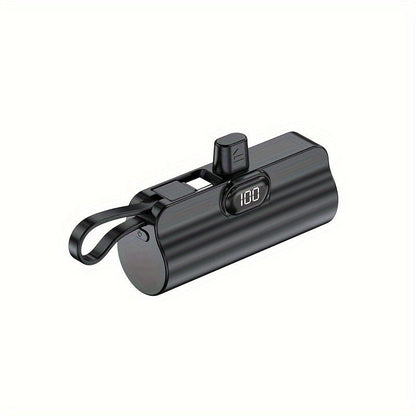 Ultra-Compact Power Bank with 5000mAh battery capacity