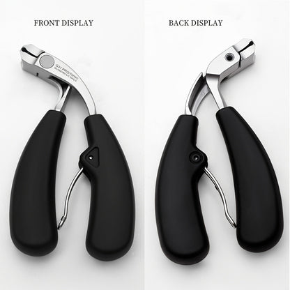 Heavy-Duty Stainless Steel Nail Clippers with Curved Blade