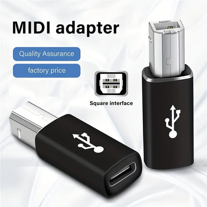 USB Type C Printer Adapter Midi Electric Piano Synth Driver Dock Fax Scanner