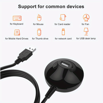 USB Extension Cable With Base